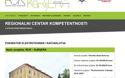 Izrađena internet stranica projekta „RCK KaRijERA“
